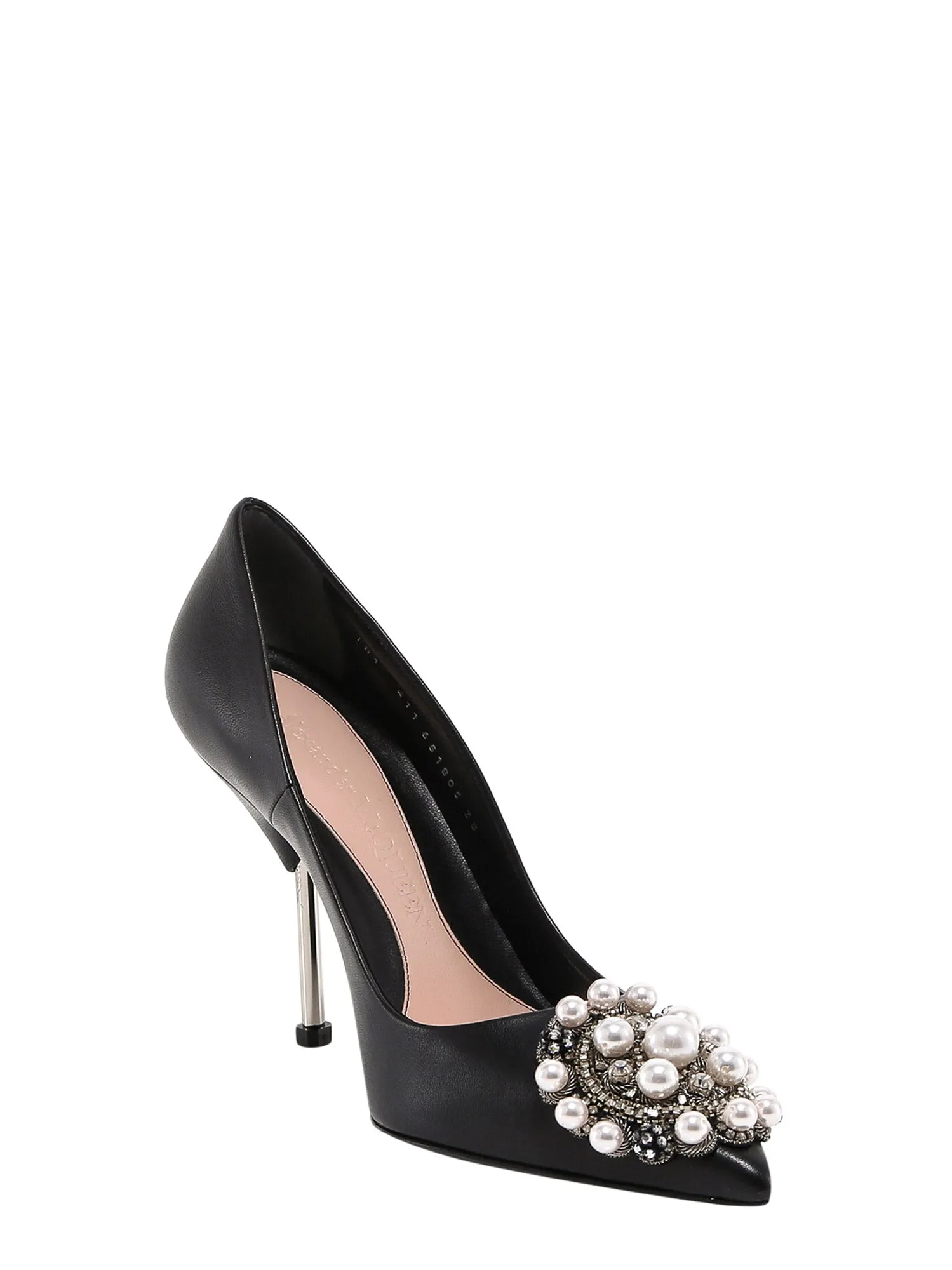 Alexander McQueen Embellished Pointed Toe Pumps