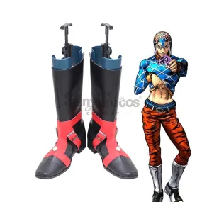 Anime JoJo's Bizarre Adventure Cosplay Guīdo Misuta Cosplay Shoes