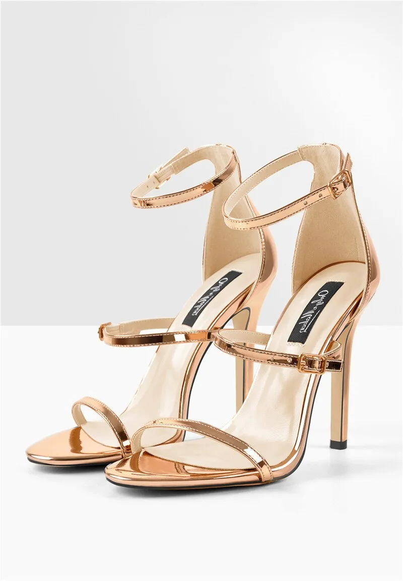 Ankle Strap Open Toe Thin High Heels Sandals