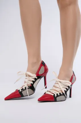 AZALEA WANG FIRST STRING SPORTY PUMP IN RED