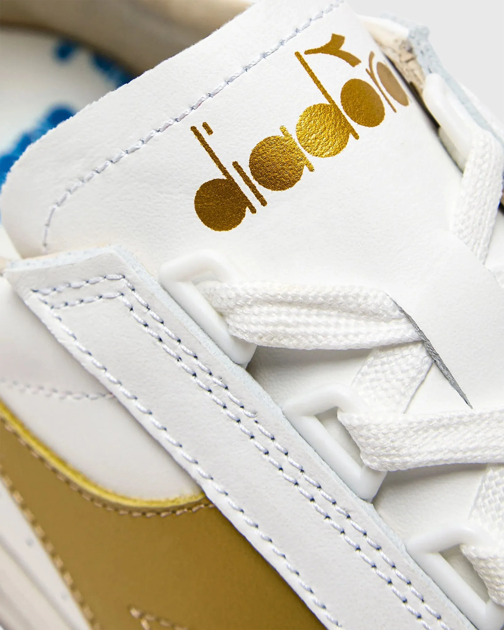 B.Elite H Italia Sport Sneaker in White/Gold