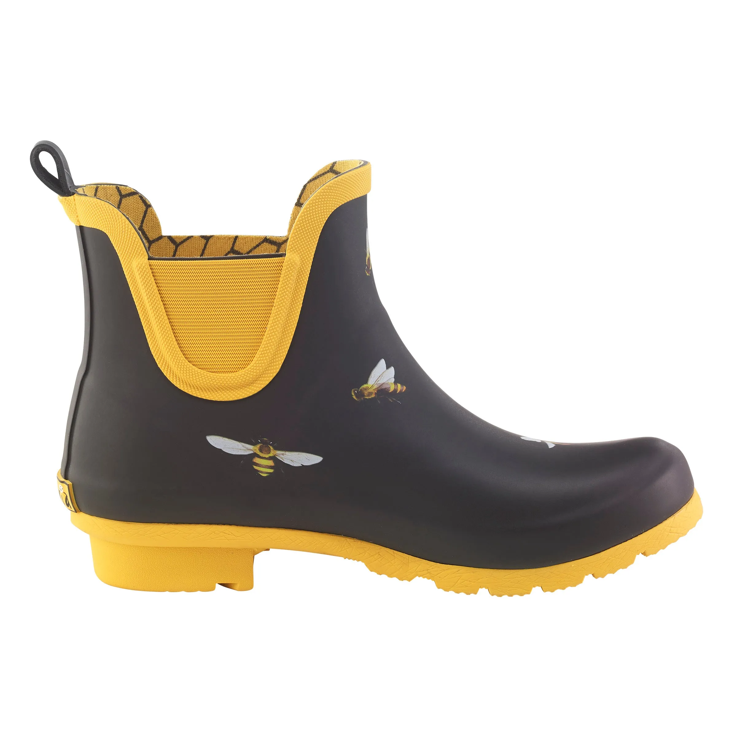 Black Bees Chelsea Rain Boot