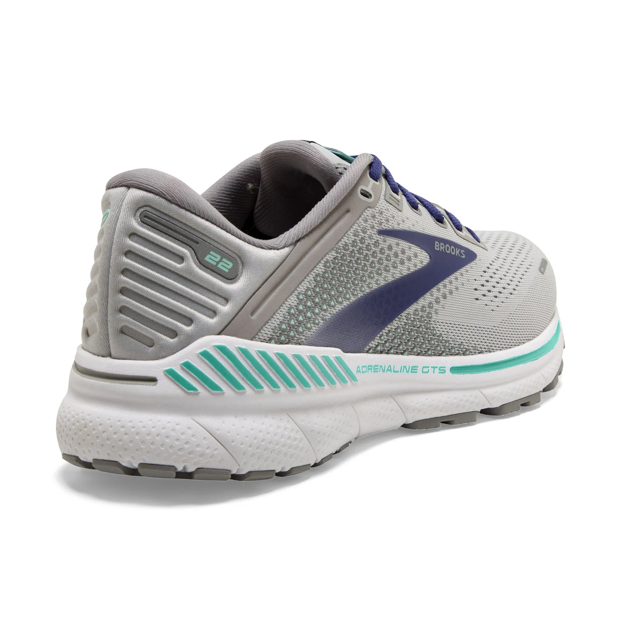 Brooks Women's 120353 045 Adrenaline GTS 22 Alloy Blue Green Cushion Support Running Shoes