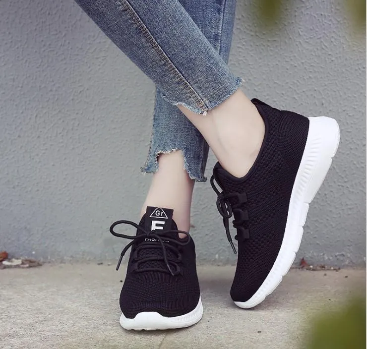 Casual Cross Bandage Round Toe  Sport Sneakers