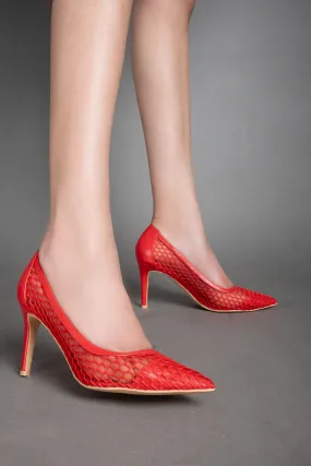 Elegant Class Heels - Red