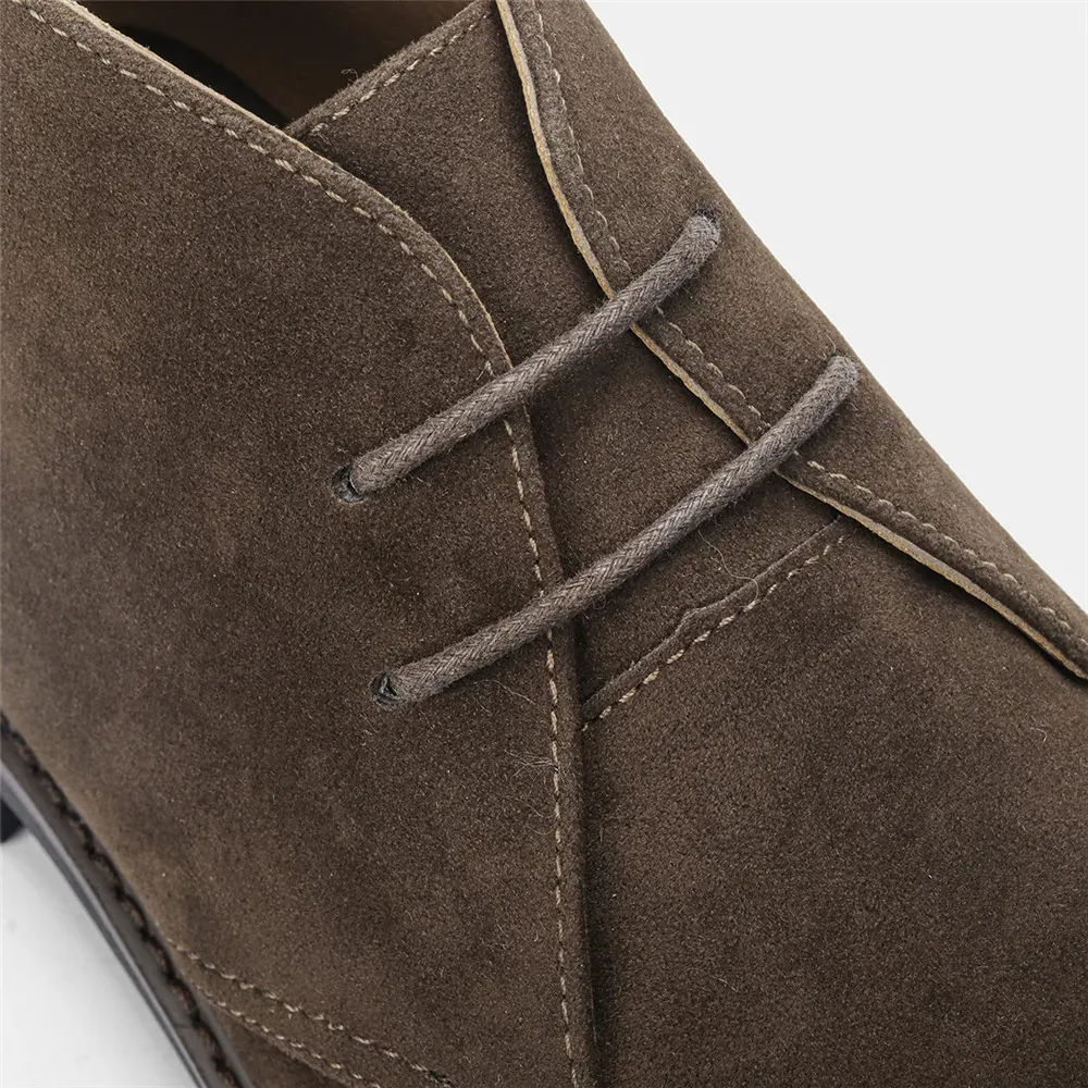 Elegant suede chukka boots for men, classic casual shoes