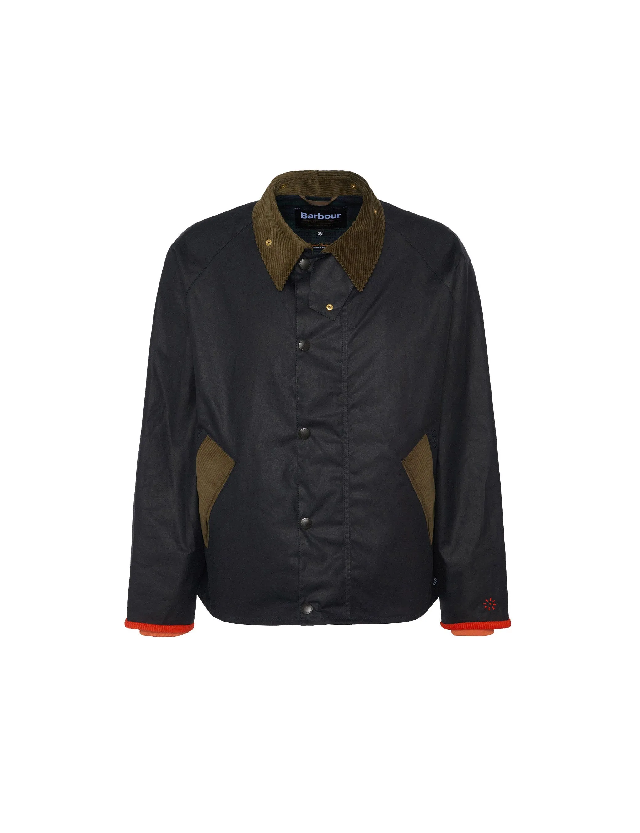 Giacca Barbour X Flower Mountain Navy Orange