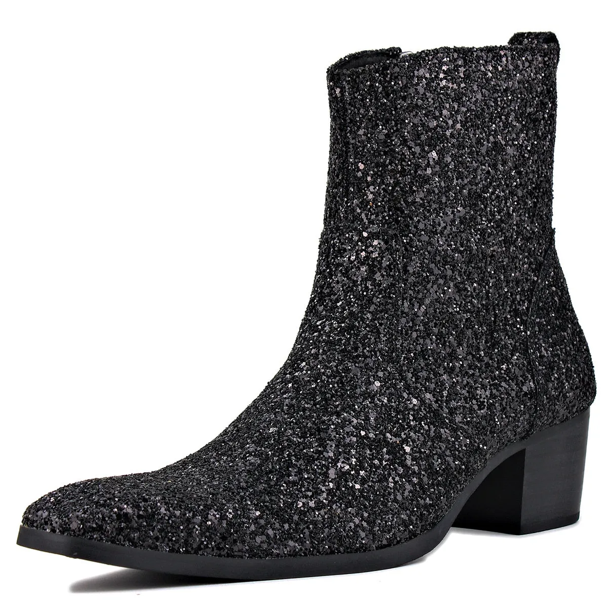 Glitter Heel Chelsea Boots