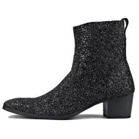 Glitter Heel Chelsea Boots