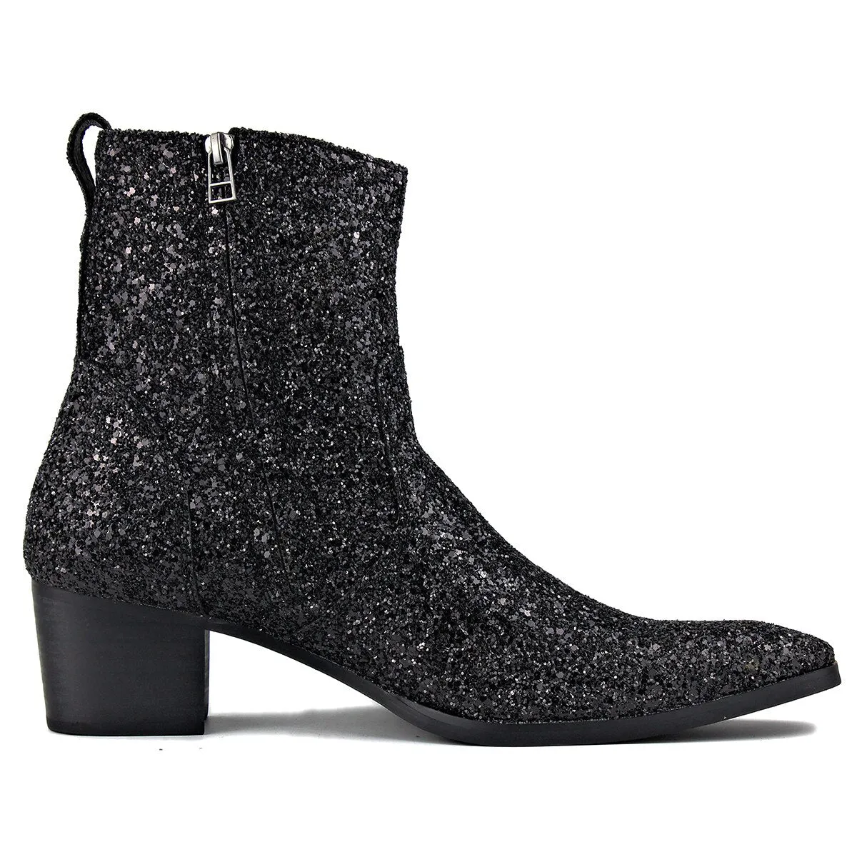 Glitter Heel Chelsea Boots