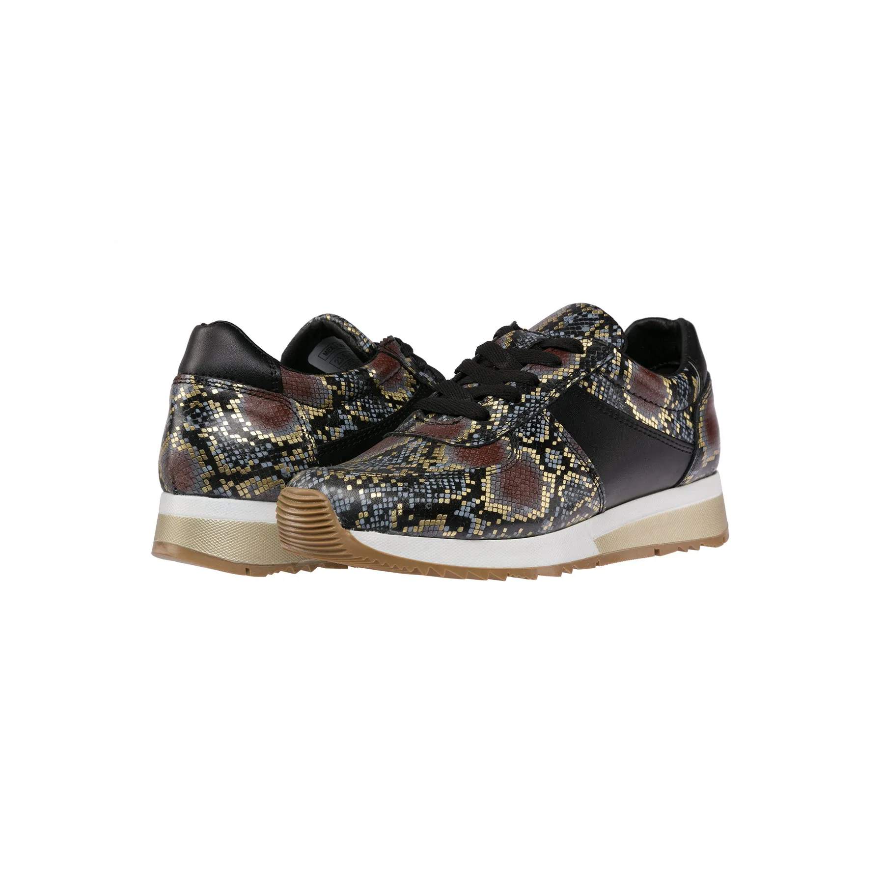 Holly Fashion Sneakers: Rattlesnake Gold