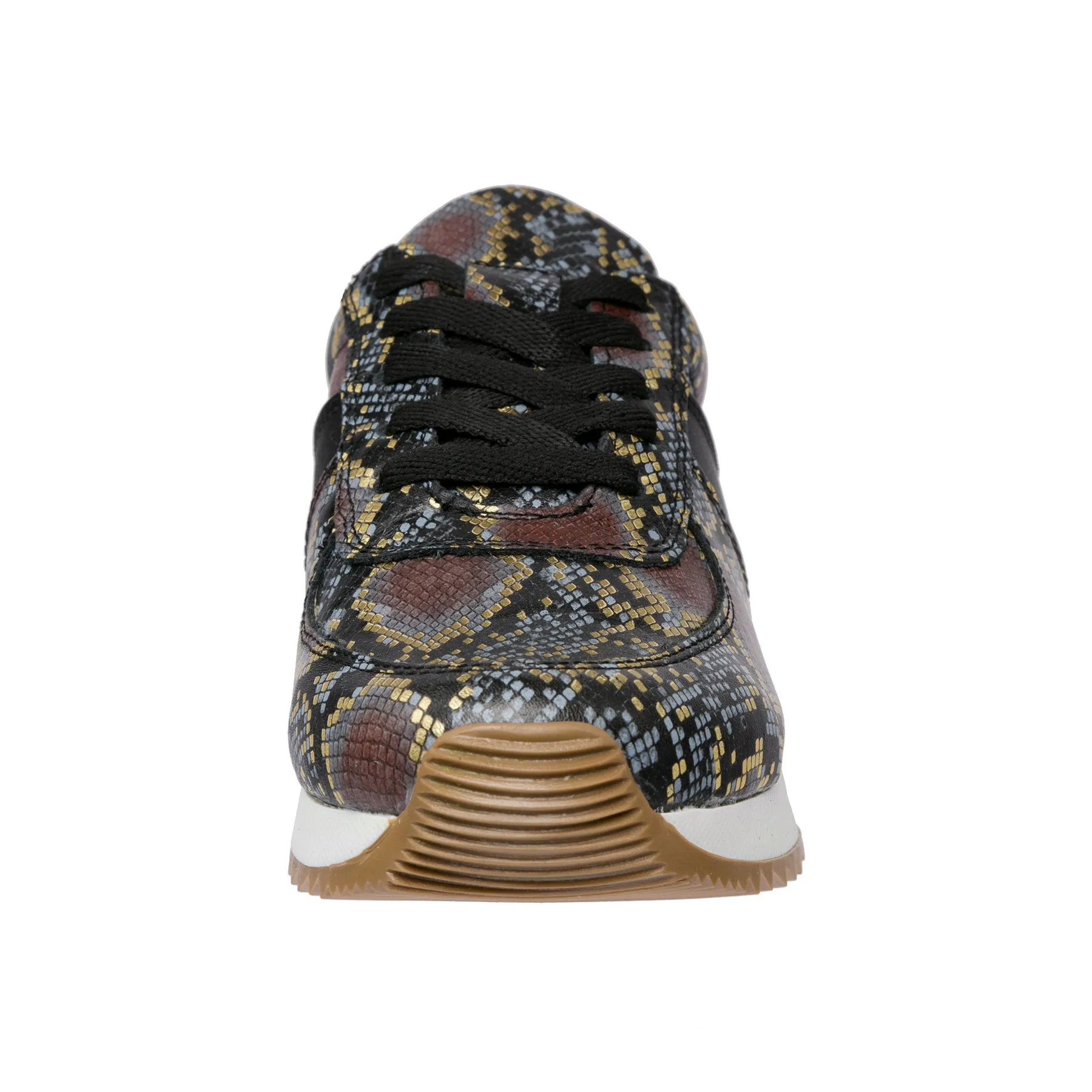 Holly Fashion Sneakers: Rattlesnake Gold