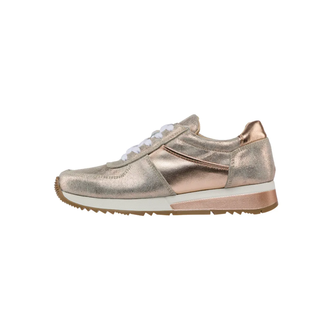 Holly Fashion Sneakers: Rose Gold White