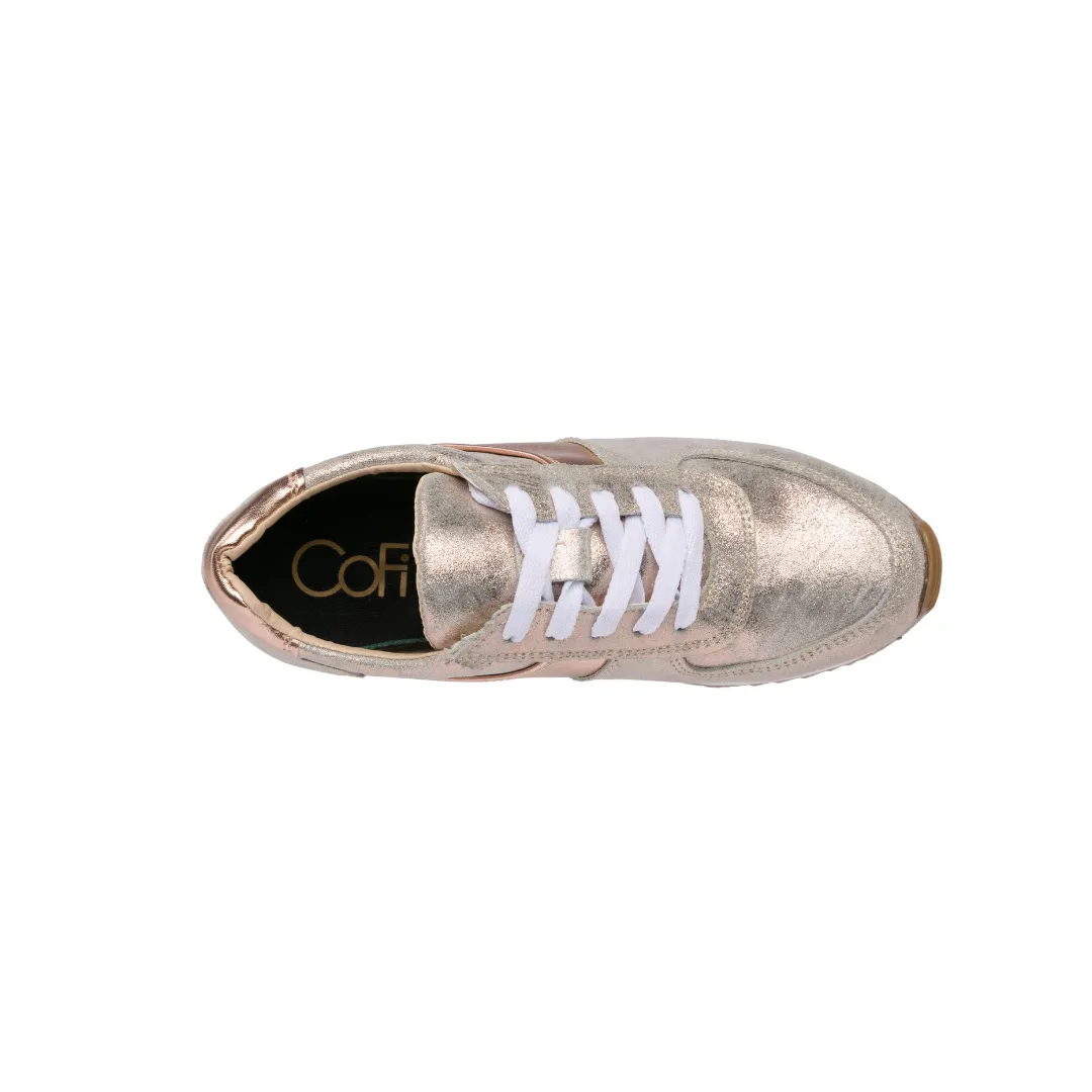 Holly Fashion Sneakers: Rose Gold White