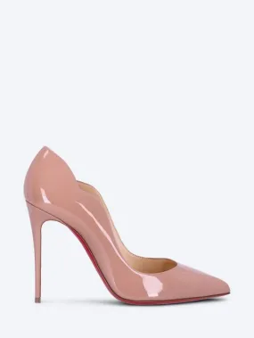 Hot chick 100 mm heel patent calfskin pumps