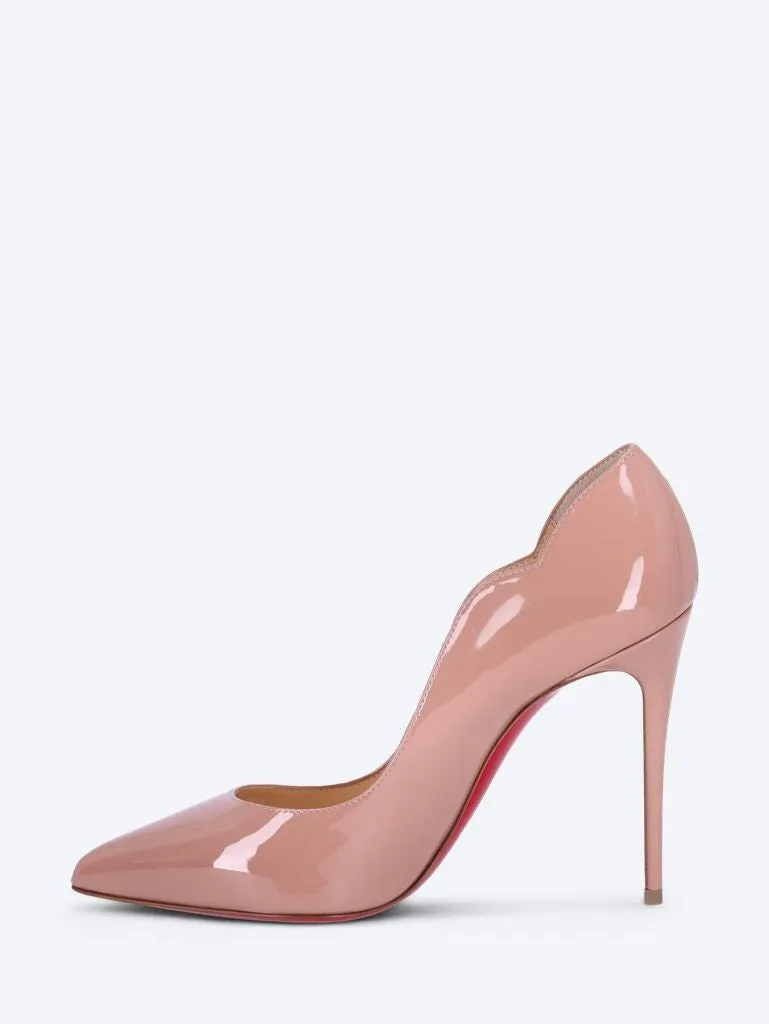 Hot chick 100 mm heel patent calfskin pumps