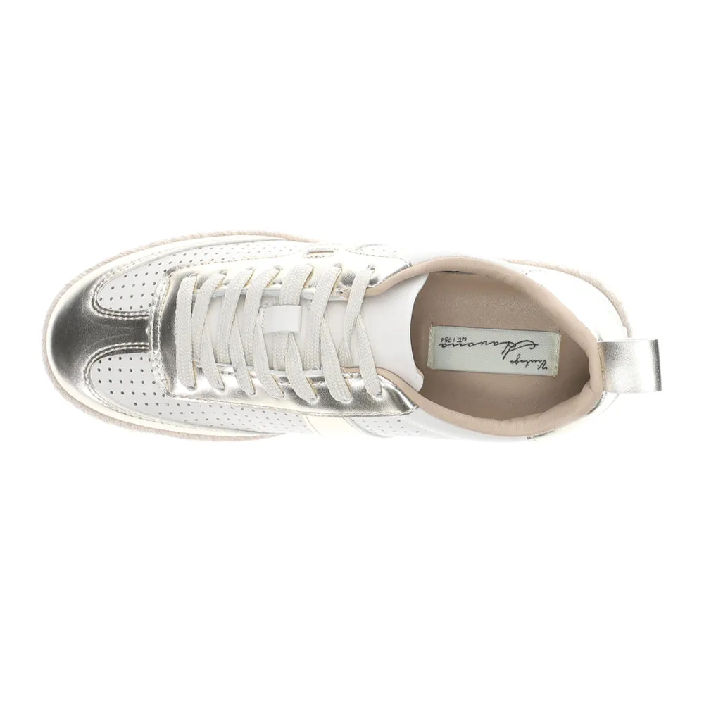 May Metallic Espadrille Sneakers