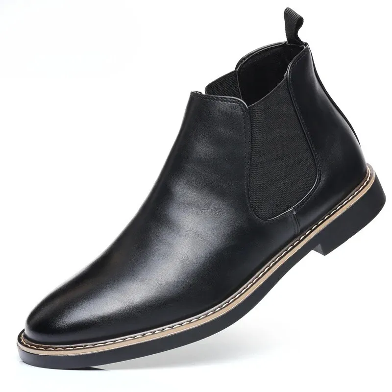 Men's Classic Glossy Chelsea Boots | Ideal for All Seasons