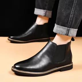 Men's Classic Glossy Chelsea Boots | Ideal for All Seasons