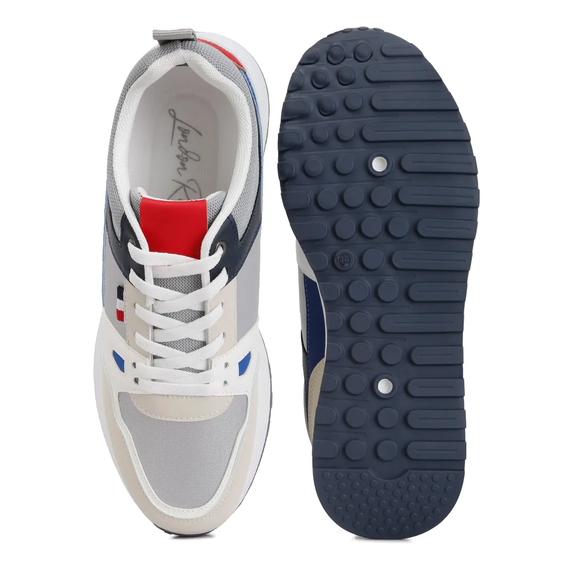 Men's Multicolour Patchwork Casual Sneakers