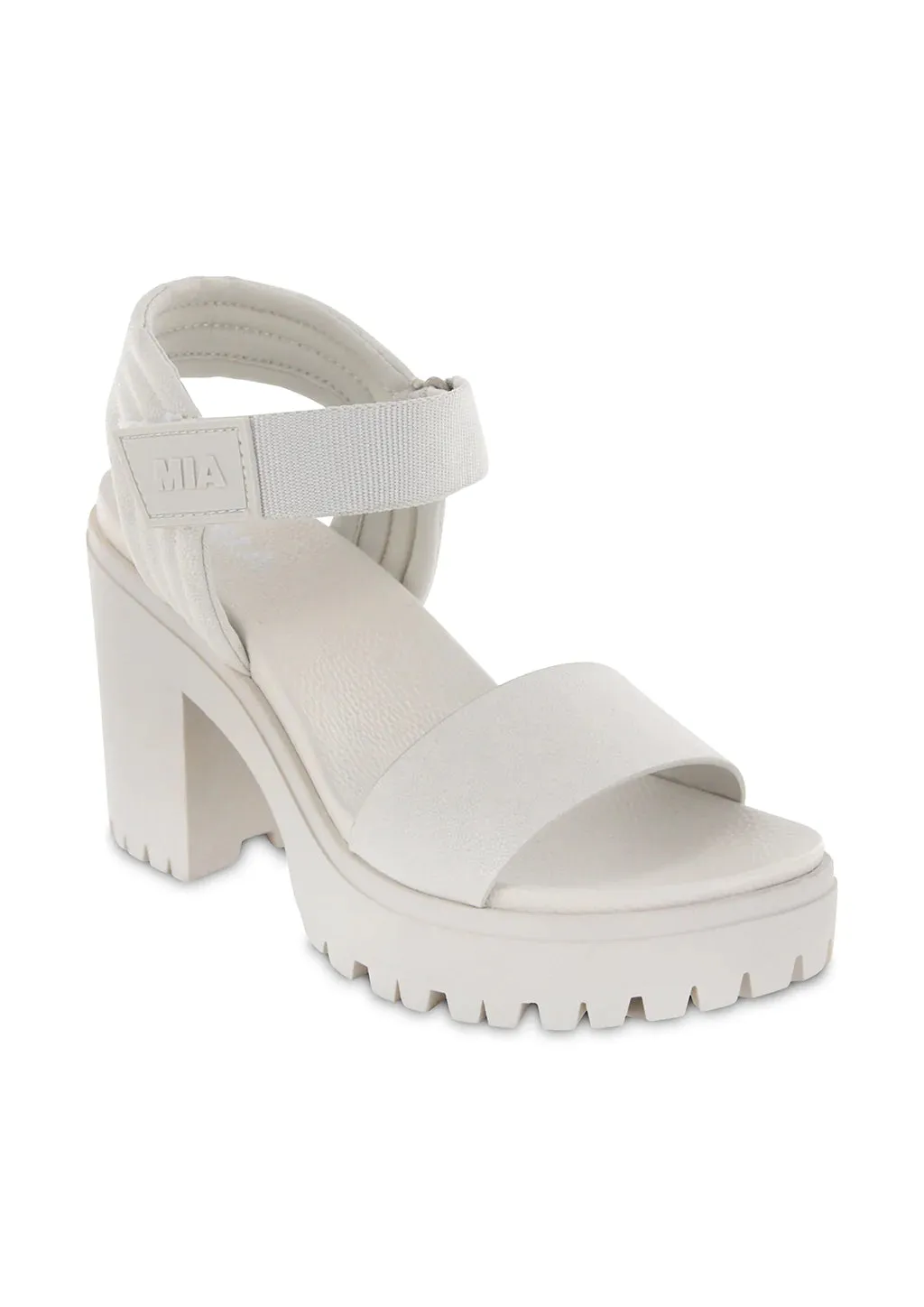 Off White Chunky Platform Heel