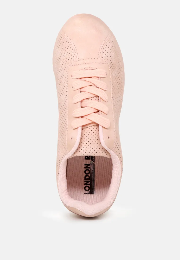 Serena Casual Lace-Up Perforated Sneakers