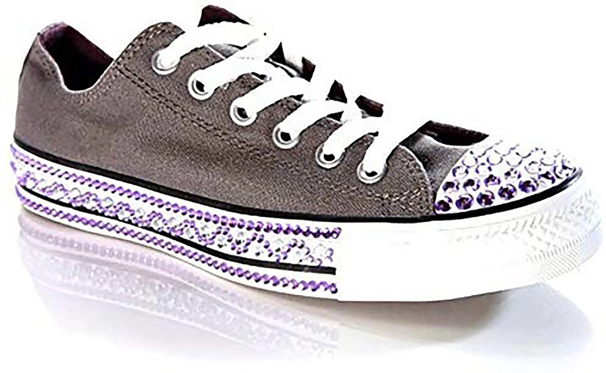 Shwings Stickcons Purple Bling Stickers For Sneakers