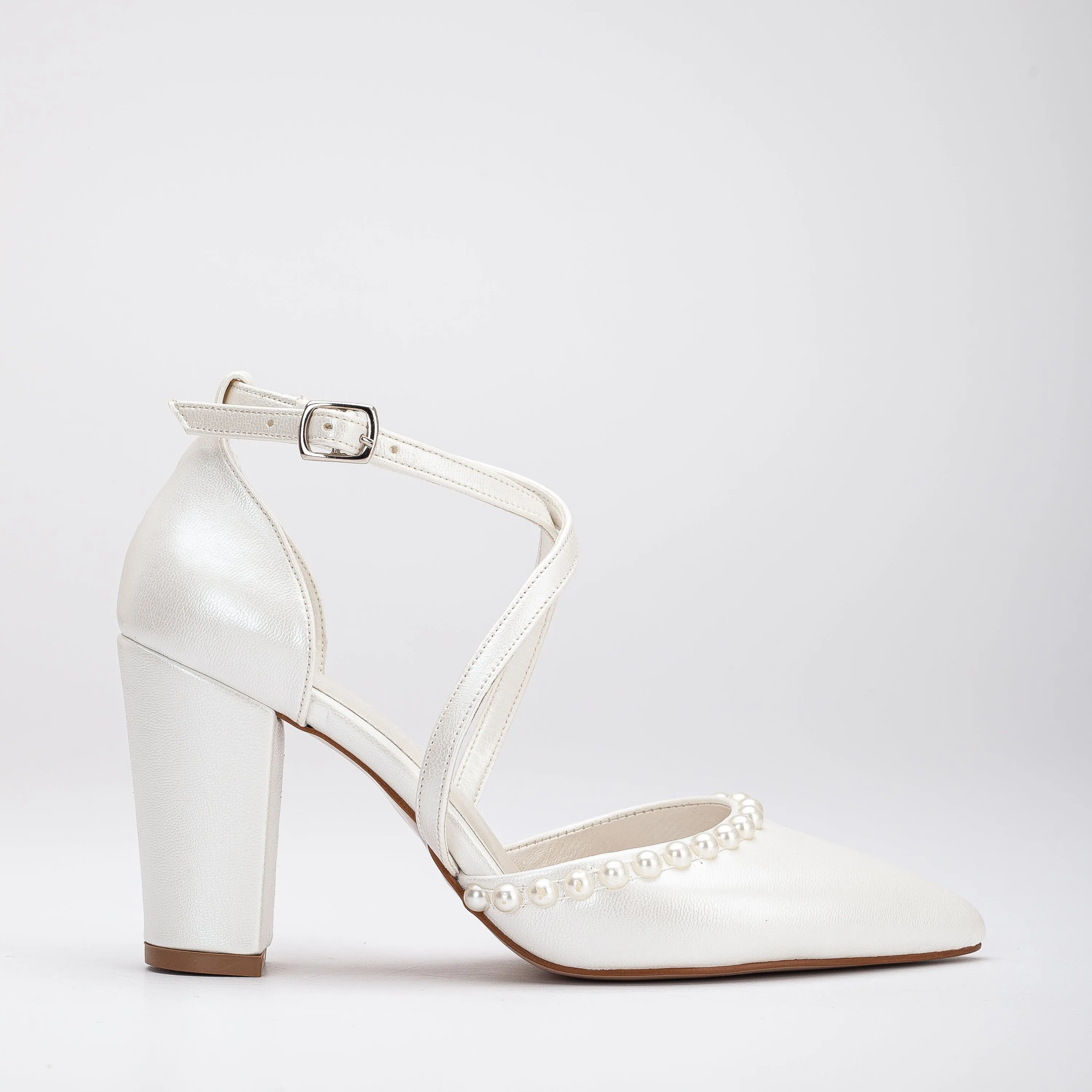 Sina - Ivory Pearl Bridal Heels