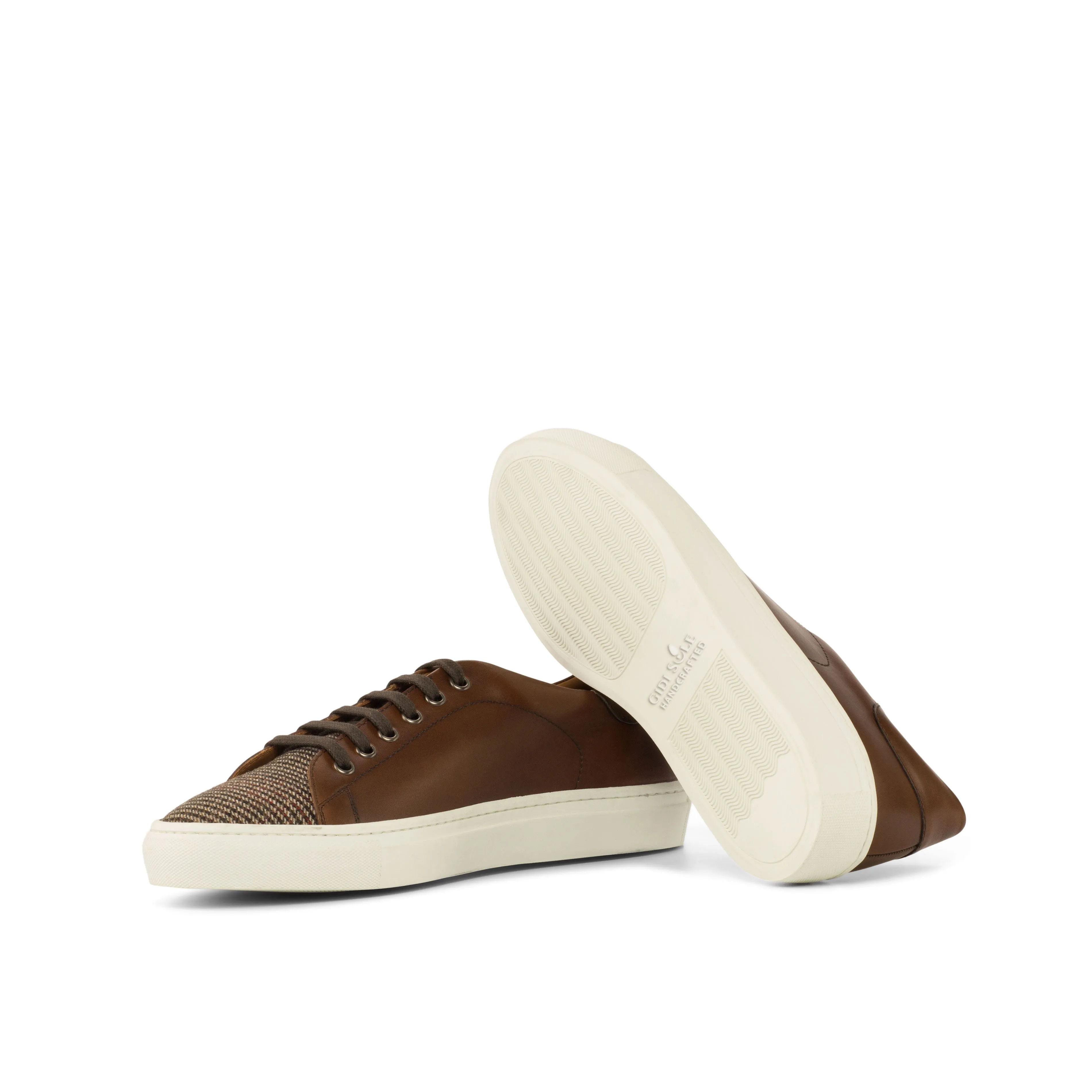 Sole Sneaker - Box Calf Med Brown