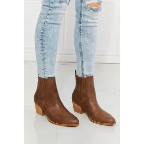 The Brown Stacked Heel Western Chelsea Boot