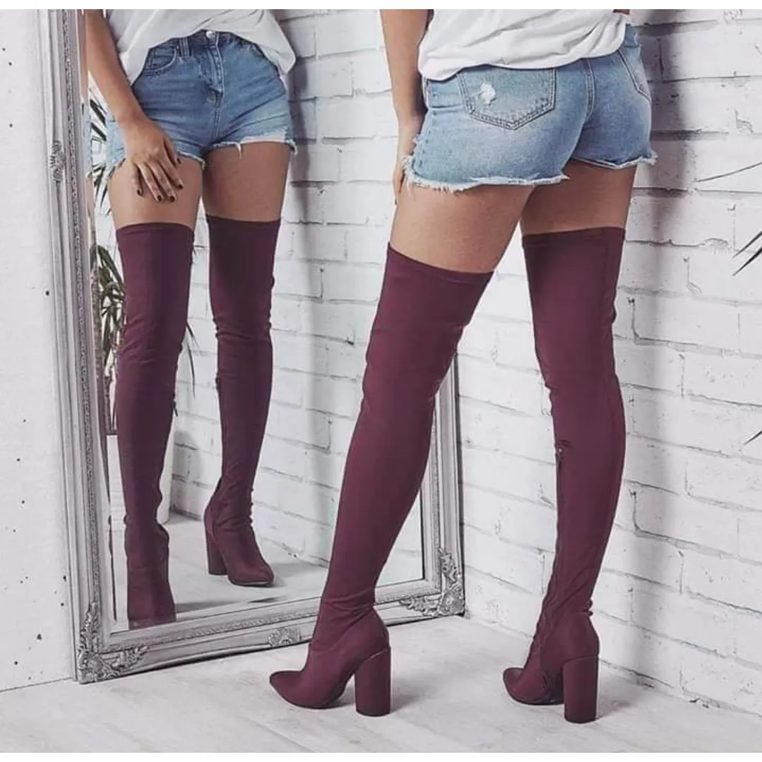 Thigh High Sock Boots 