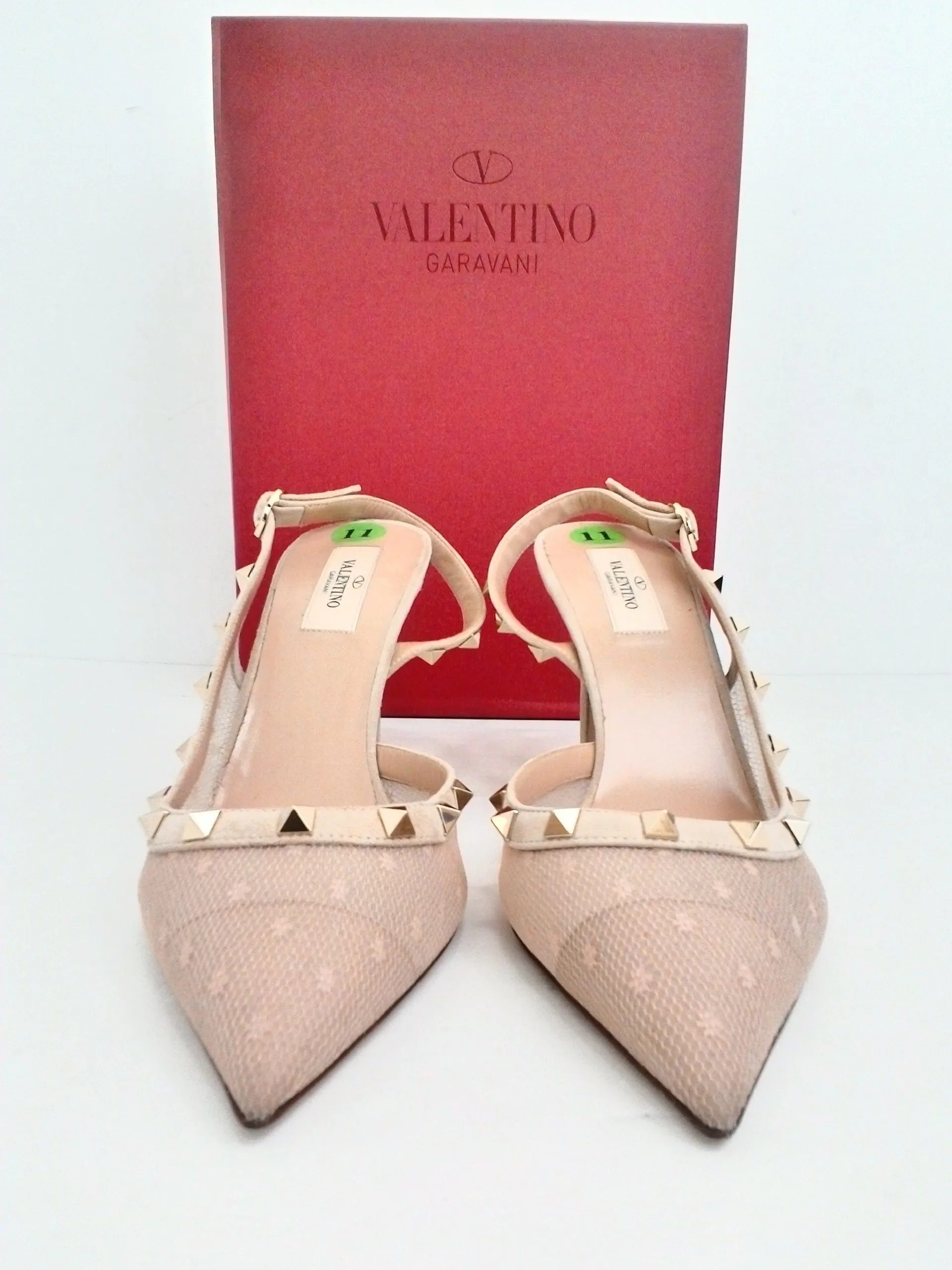 Valentino Garavani Women's Sling Back Pumps Rock Suds Size 41