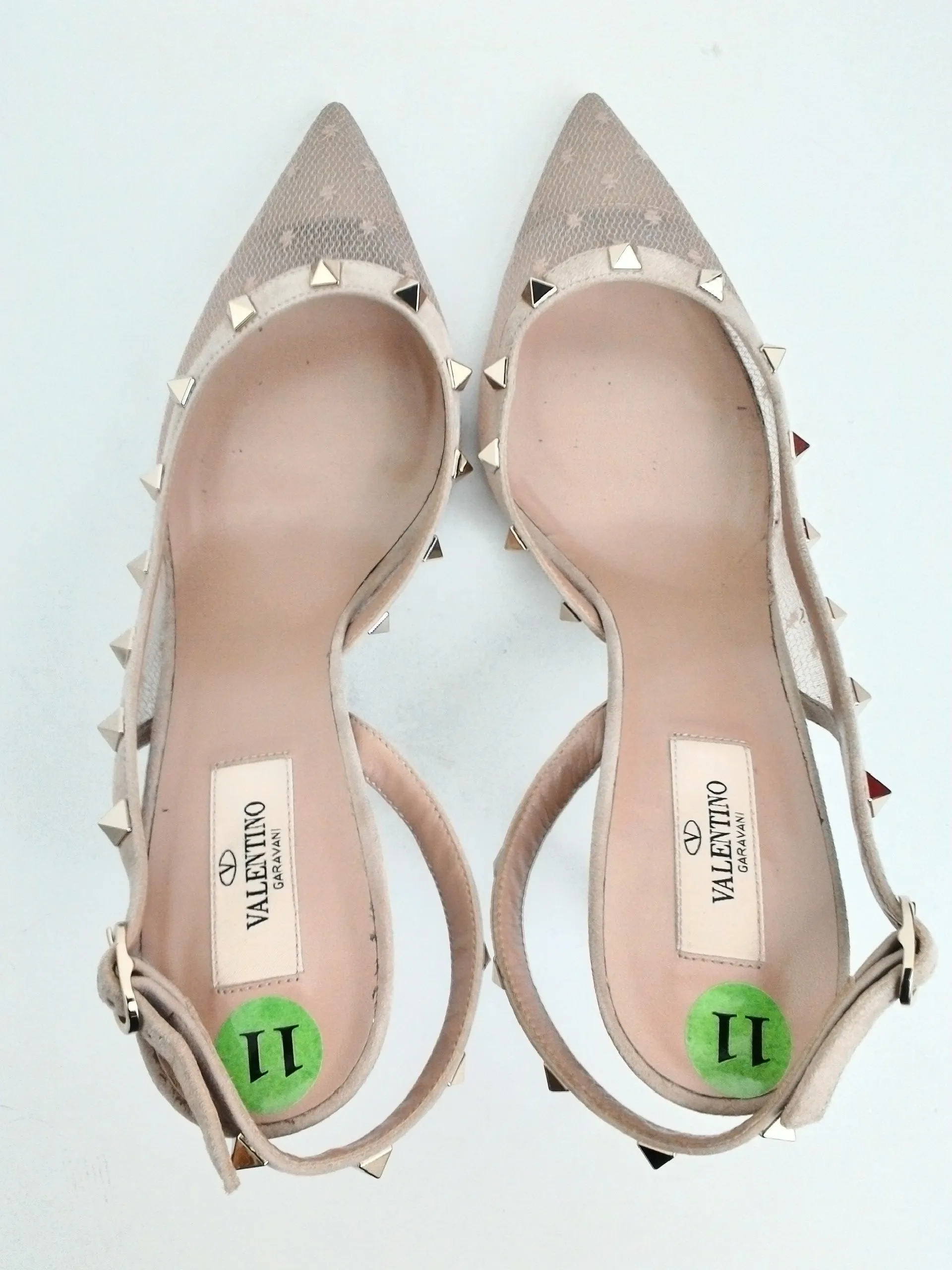 Valentino Garavani Women's Sling Back Pumps Rock Suds Size 41