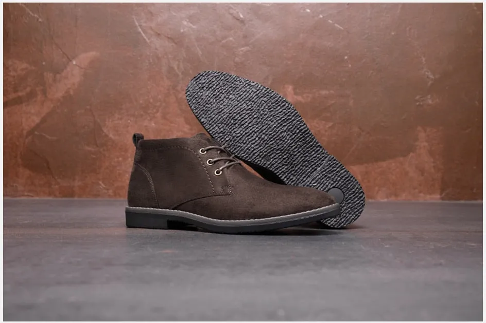 West Louis™ Designer Handmade Suede Elegant Chukka Boots