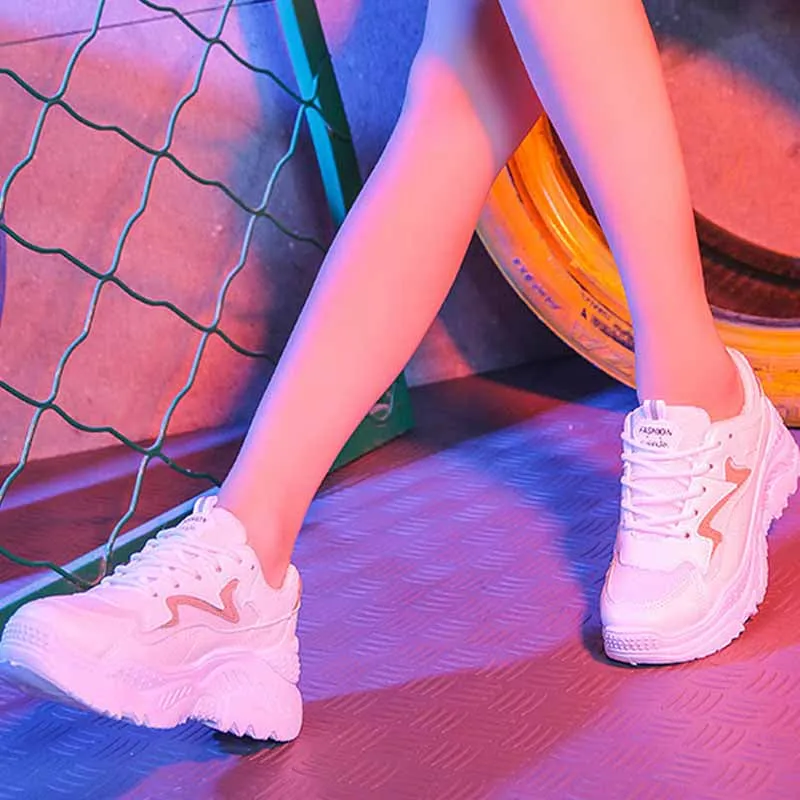 Women's Casual Mesh Platform Sneakers