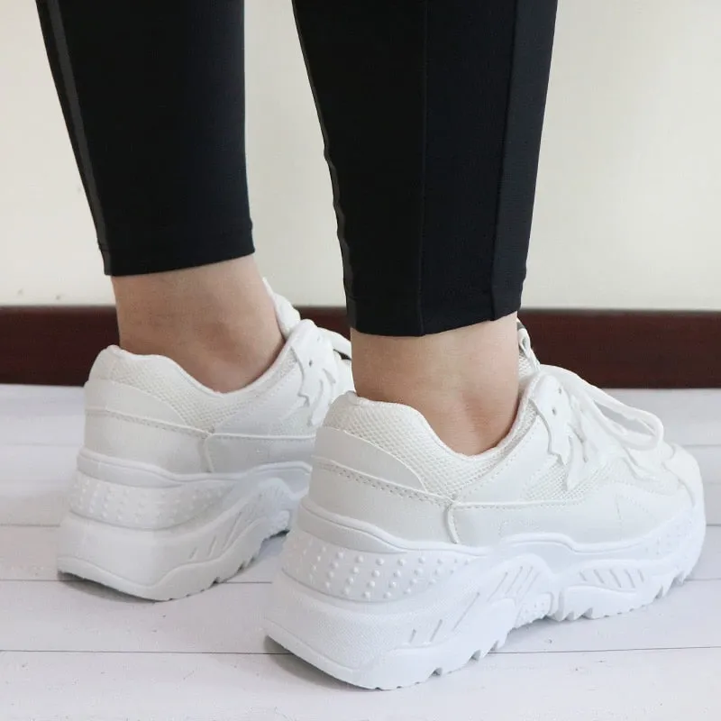 Women's Casual Mesh Platform Sneakers