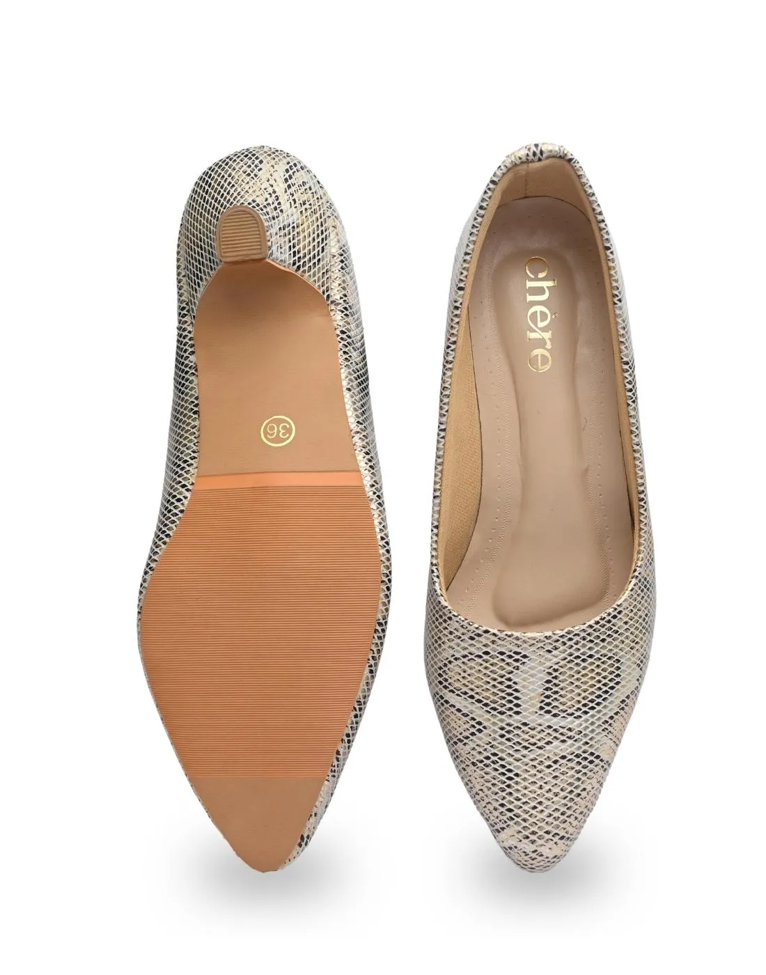 Women's Metallic Print Pumps