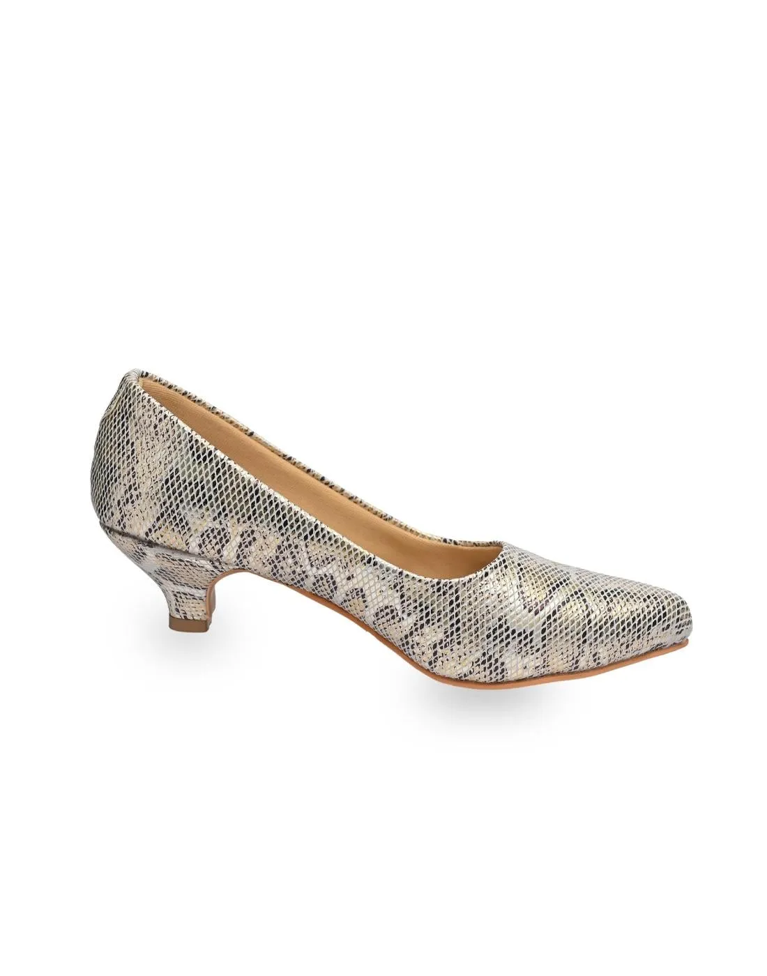 Women's Metallic Print Pumps