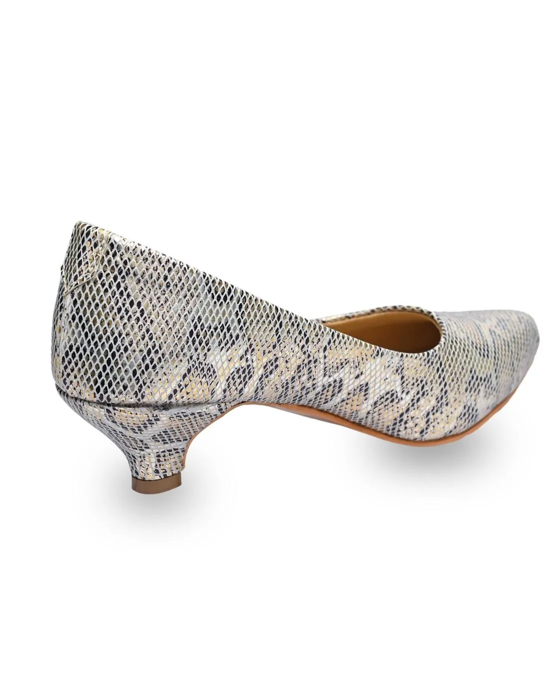 Women's Metallic Print Pumps